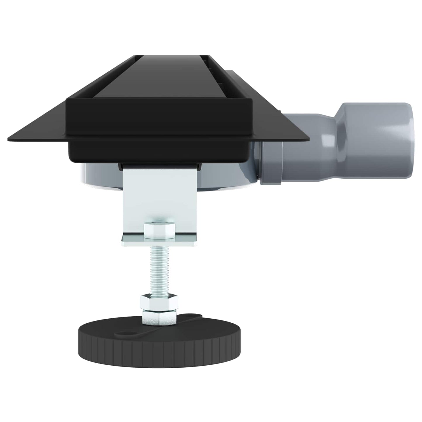 vidaXL Σιφόνι ντους 2-σε-1 με 360° σιφόνι Μαύρο 100 cm