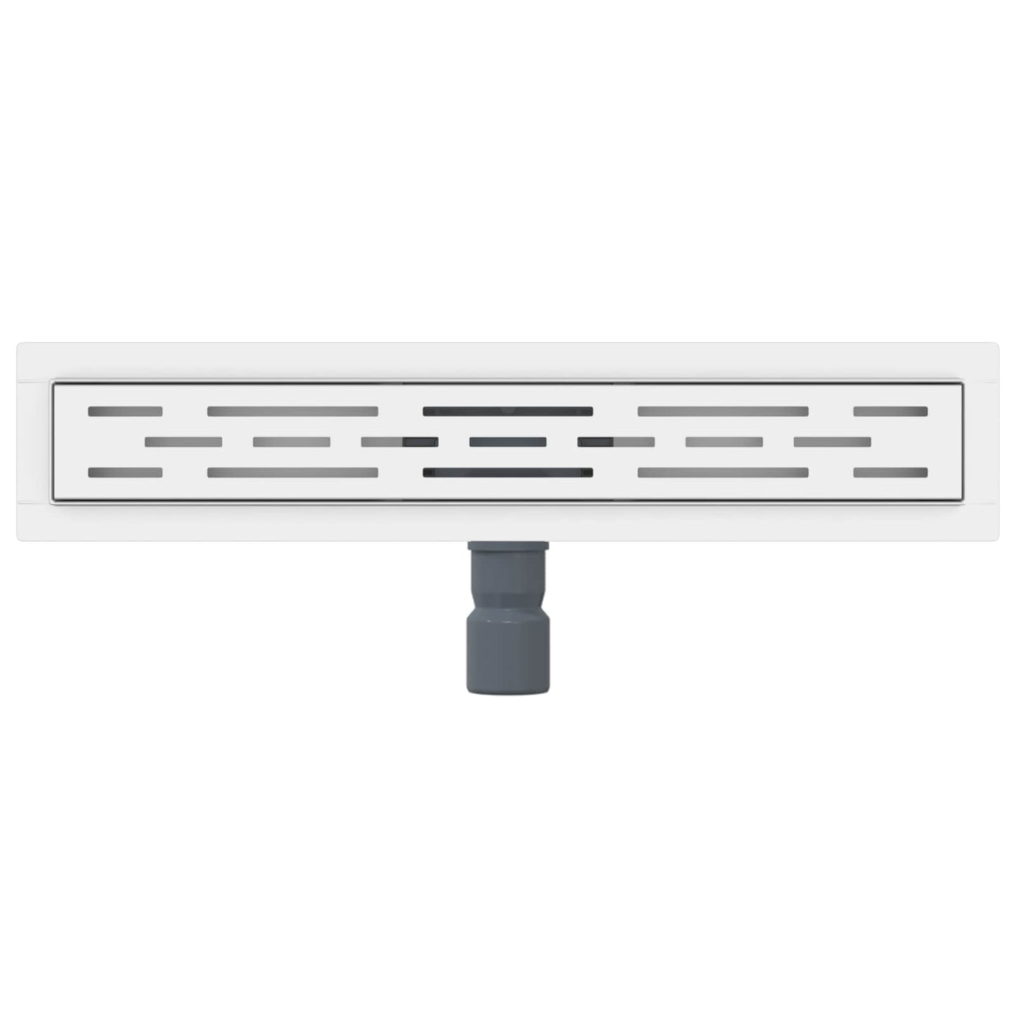 vidaXL Εκροή ντους με σχέδιο γραμμής Ασημί 60 cm Ανοξείδωτο Ατσάλι 304
