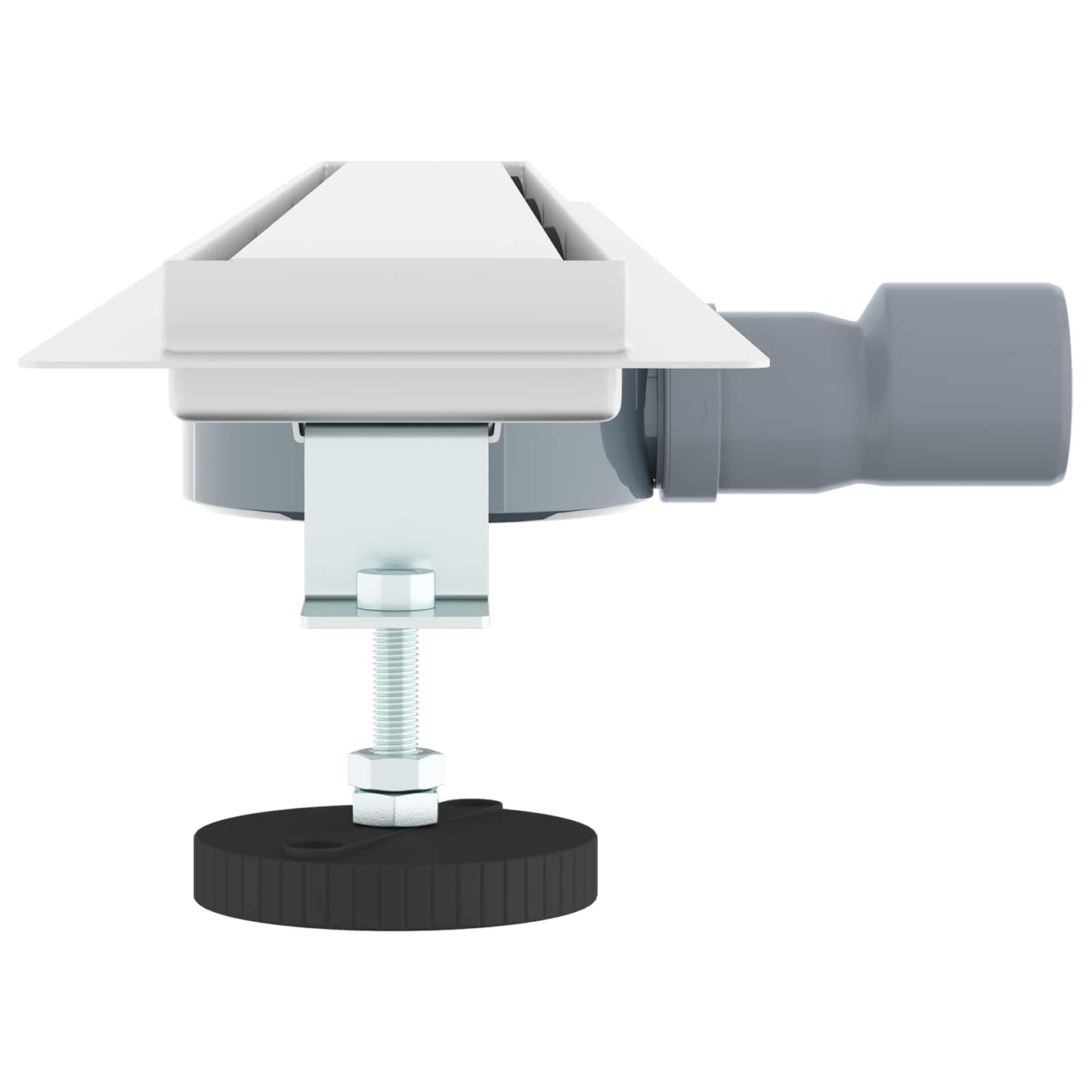 vidaXL Σιφόνι ντους 2-σε-1 με 360° σιφόνι Ασημί 90 cm