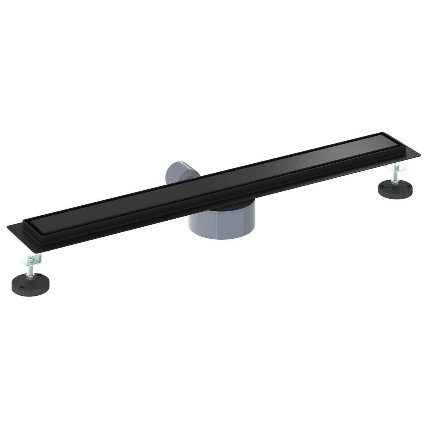 vidaXL Σιφόνι ντους 2-σε-1 με 360° σιφόνι Μαύρο 70 cm