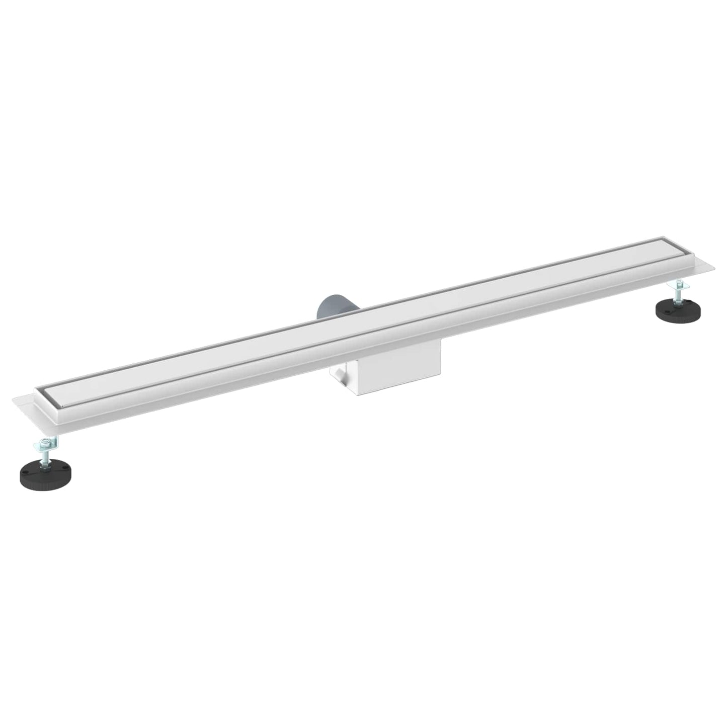 vidaXL 2 σε 1 εκροή ντους Ασημί 90 cm Ανοξείδωτο Ατσάλι 304