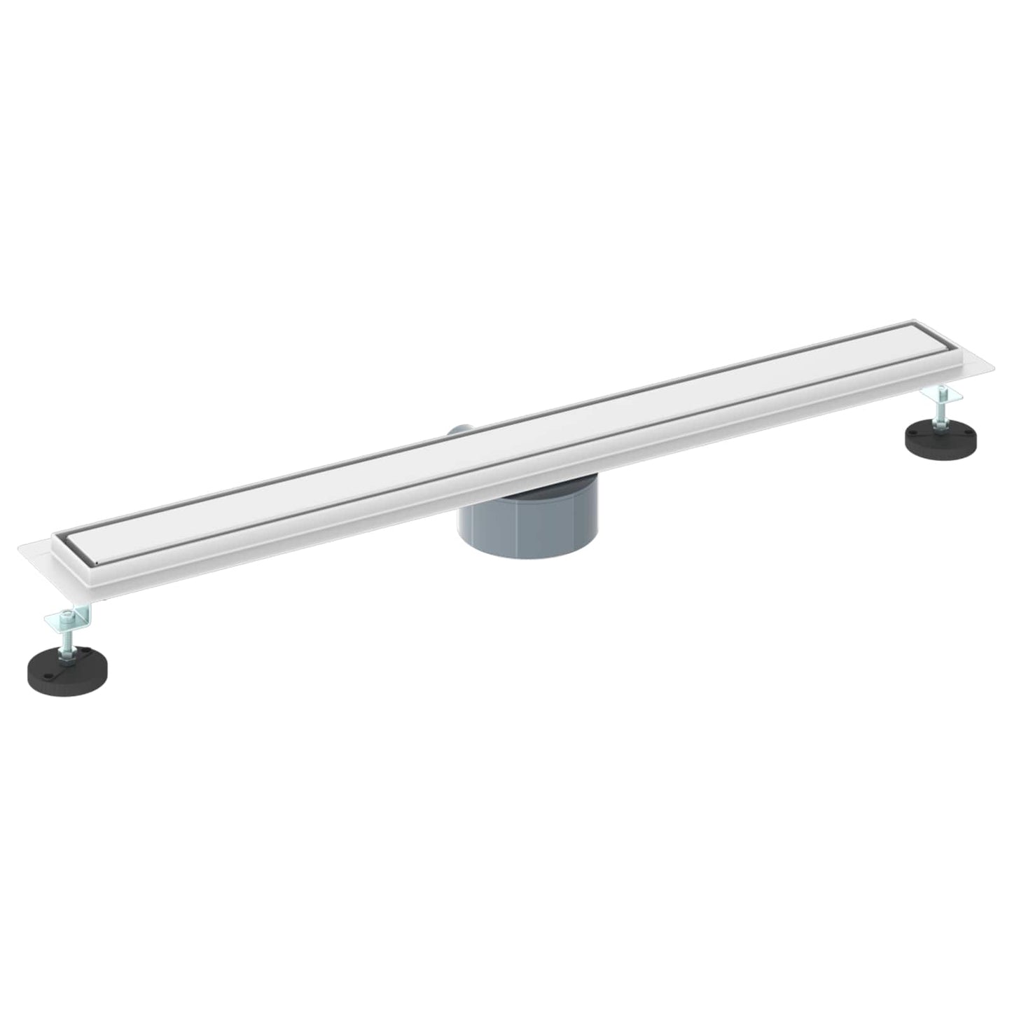 vidaXL Σιφόνι ντους 2-σε-1 με 360° σιφόνι Ασημί 80 cm