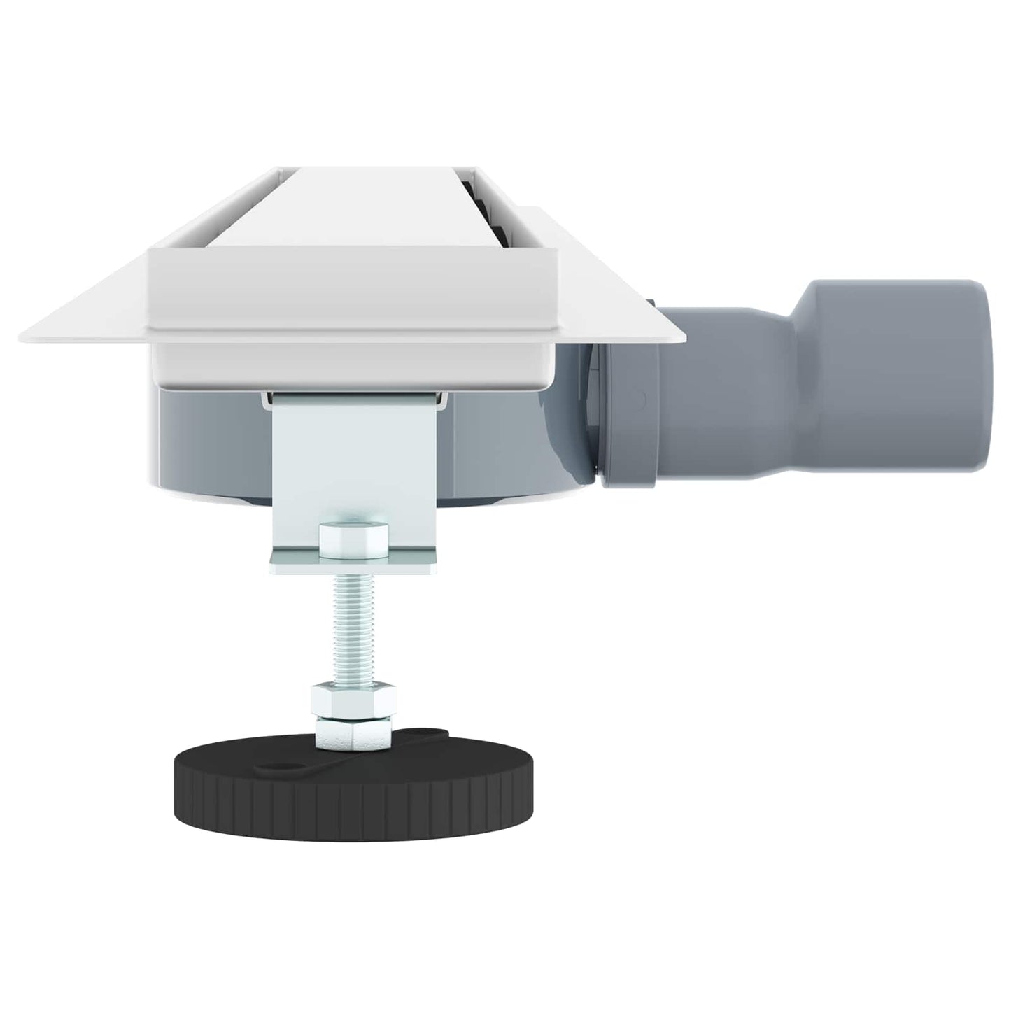 vidaXL Σιφόνι ντους 2-σε-1 με 360° σιφόνι Ασημί 80 cm