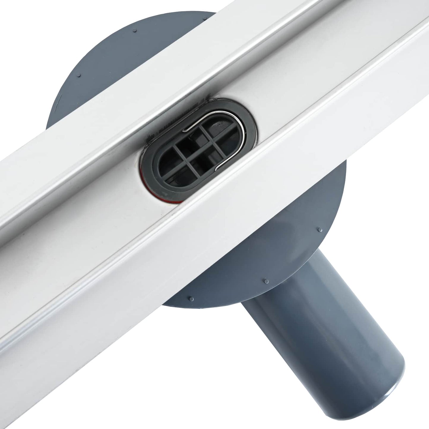 vidaXL 360° Νεροχύτης ντους με λεπτό μοντέλο Ασημί 70 cm