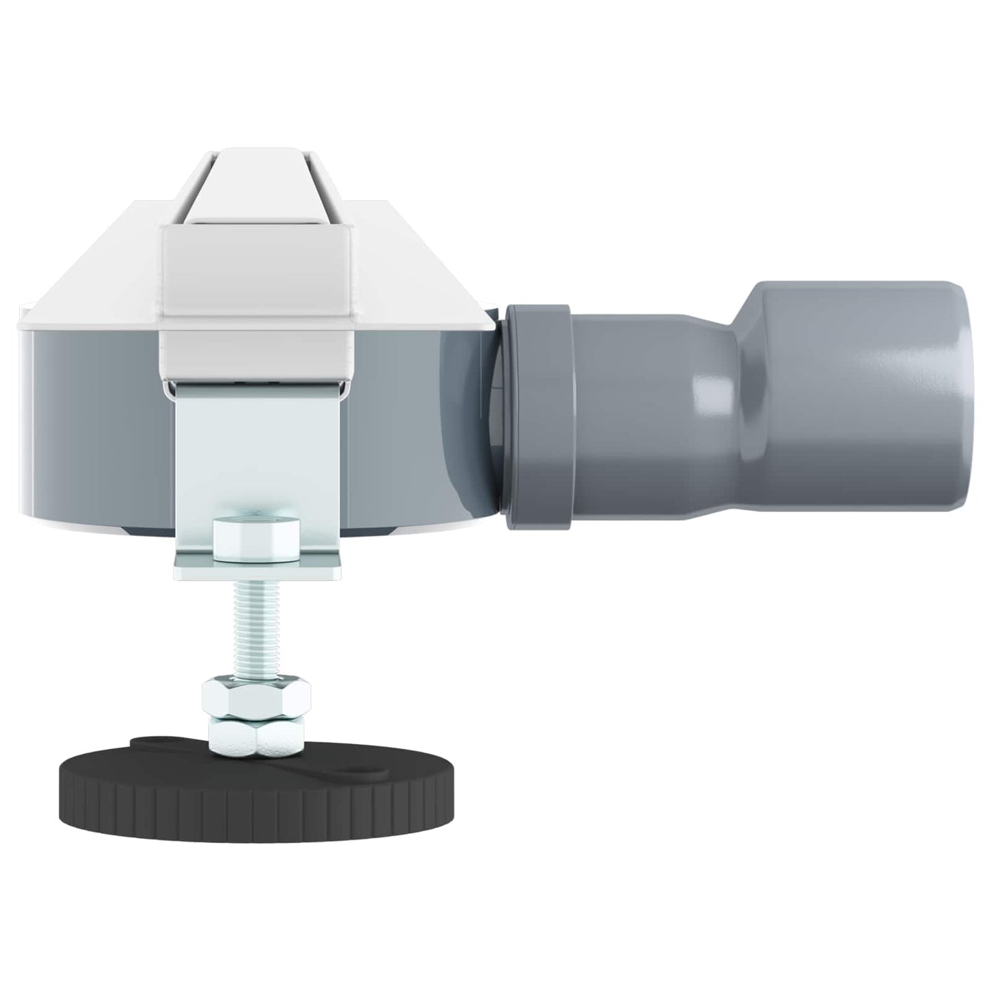 vidaXL 360° Νεροχύτης ντους με λεπτό μοντέλο Ασημί 70 cm