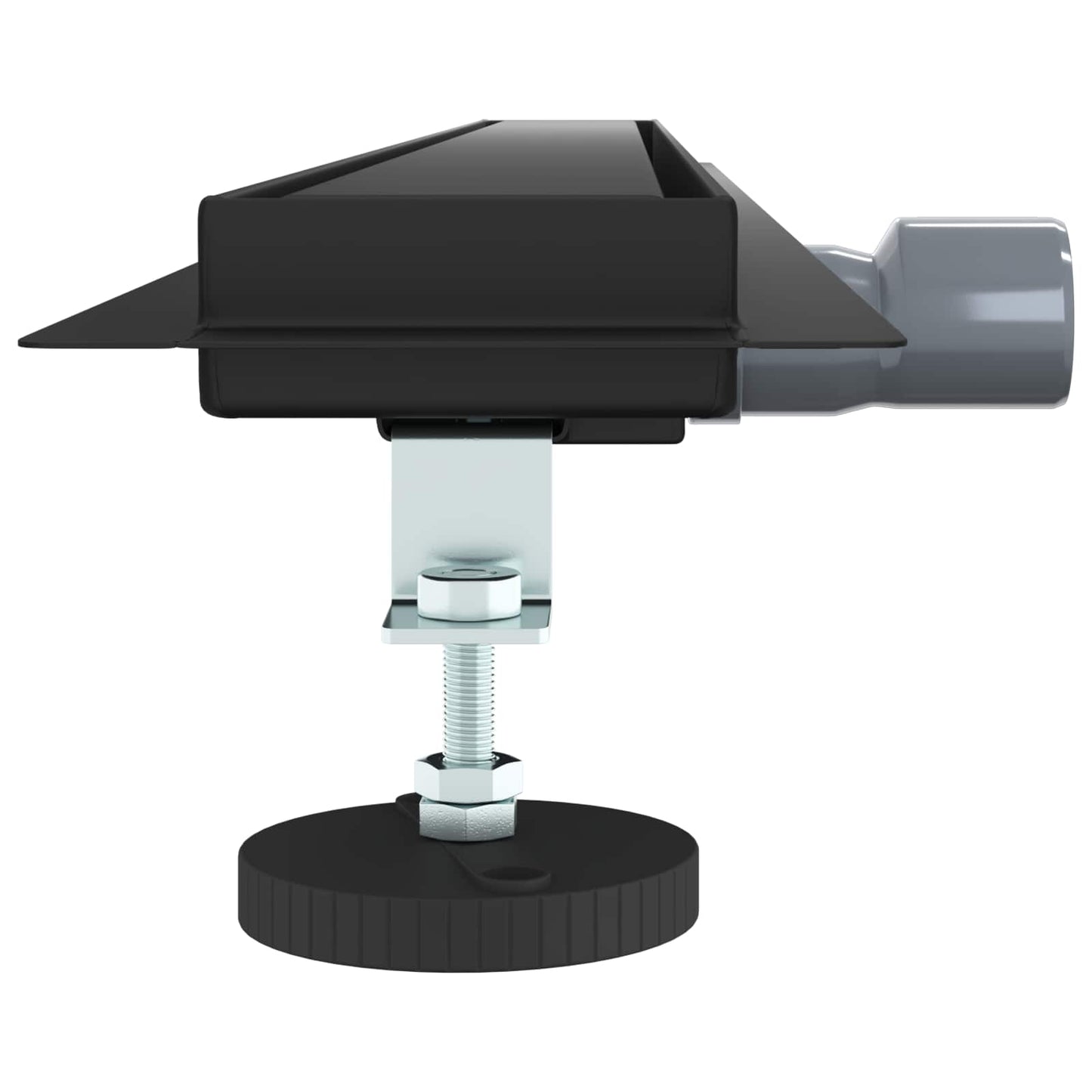 vidaXL 2 σε 1 εκροή ντους Μαύρο 90 cm Ανοξείδωτο Ατσάλι 304