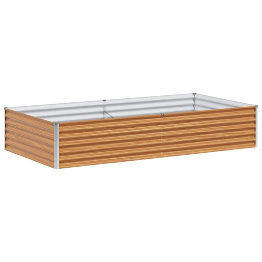 vidaXL Υπερυψωμένη Ζαρντινιέρα 195 x 100 x 36 εκ Επικαλυμμένος Χάλυβας
