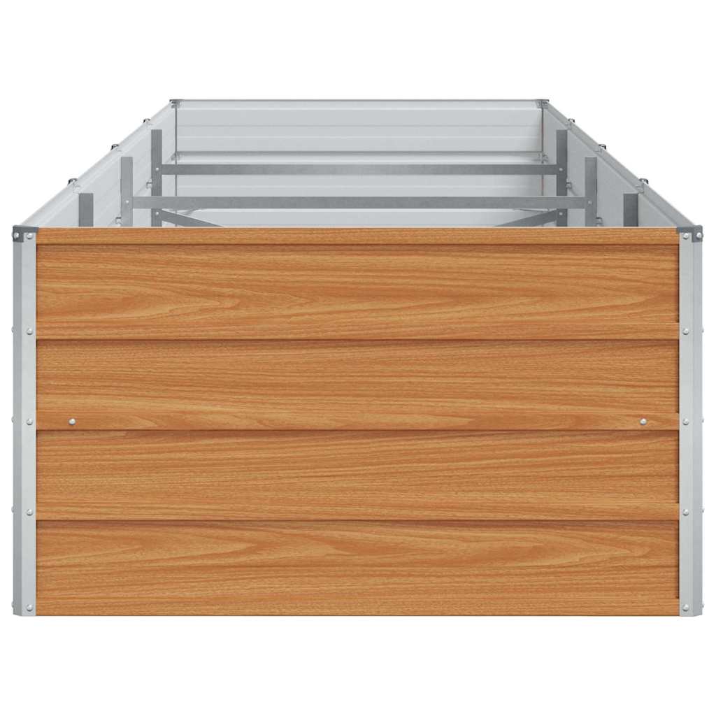 vidaXL Υπερυψωμένη Ζαρντινιέρα Ανοιχτό καφέ 320 x 80 x 45 cm