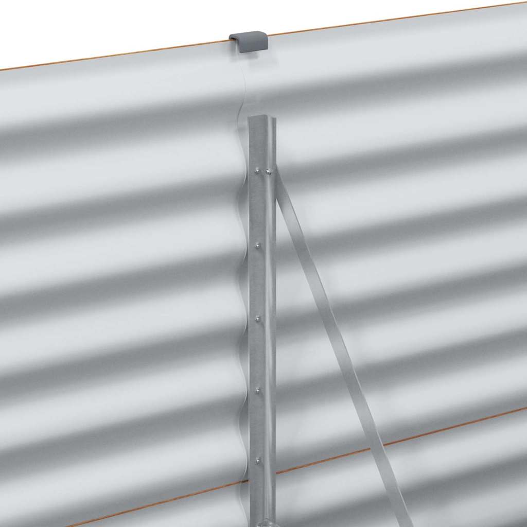 vidaXL Υπερυψωμένη Ζαρντινιέρα 98 x 50 x 68 εκ. Επικαλυμμένος Χάλυβας