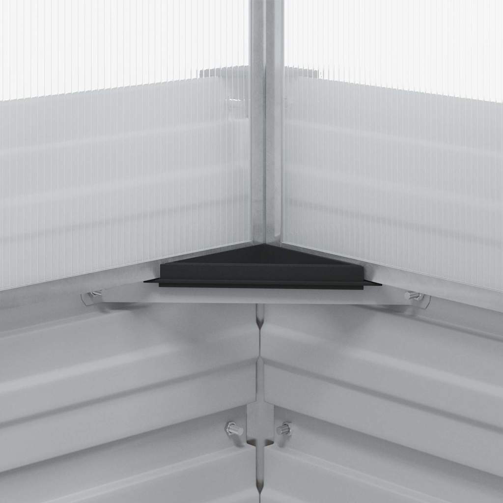 vidaXL Γλαστράκι Κήπου με Θερμοκήπιο Ανοιχτό καφέ 100 x 100 x 77 cm