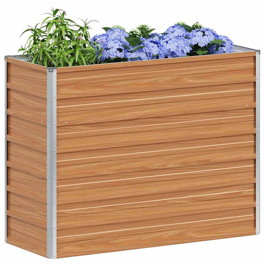 vidaXL Υπερυψωμένη Ζαρντινιέρα Ανοιχτό καφέ 100 x 40 x 77 cm