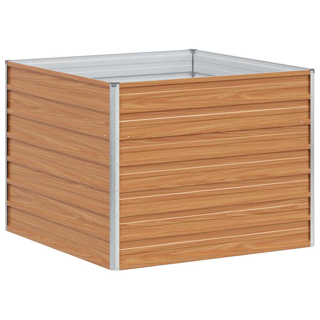 vidaXL Υπερυψωμένη Ζαρντινιέρα Ανοιχτό καφέ 100 x 100 x 77 cm