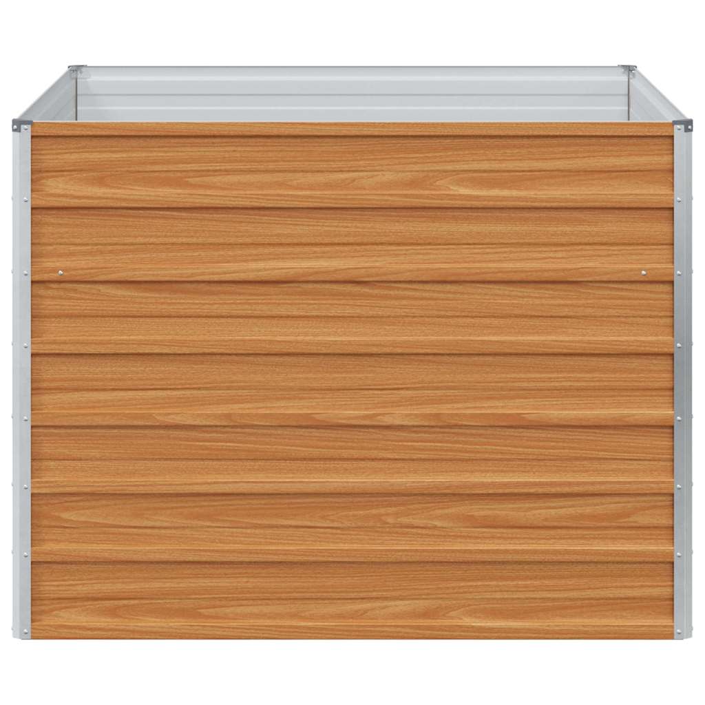 vidaXL Υπερυψωμένη Ζαρντινιέρα Ανοιχτό καφέ 100 x 100 x 77 cm