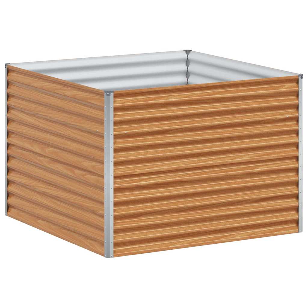 vidaXL Υπερυψωμένη Ζαρντινιέρα 98 x 100 x 68 εκ. Επικαλυμμένος Χάλυβας