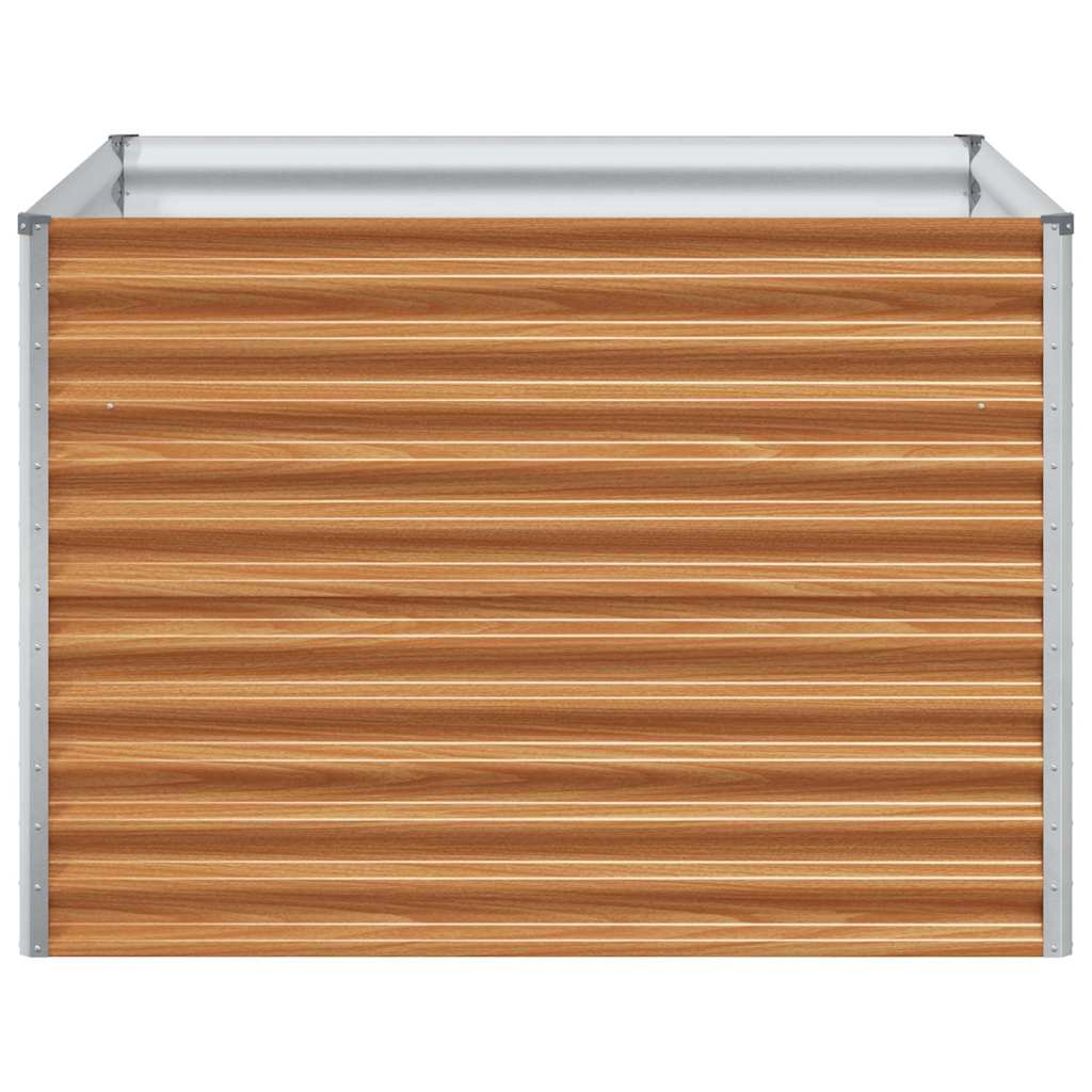 vidaXL Υπερυψωμένη Ζαρντινιέρα 98 x 100 x 68 εκ. Επικαλυμμένος Χάλυβας