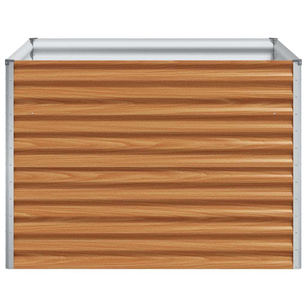 vidaXL Υπερυψωμένη Ζαρντινιέρα 98 x 100 x 68 εκ. Επικαλυμμένος Χάλυβας