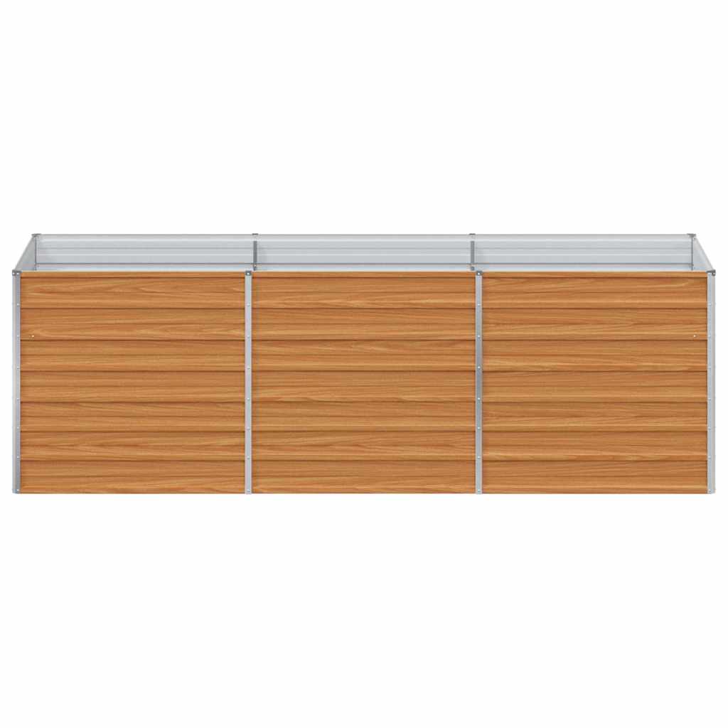 vidaXL Υπερυψωμένη Ζαρντινιέρα Ανοιχτό καφέ 240 x 80 x 77 cm