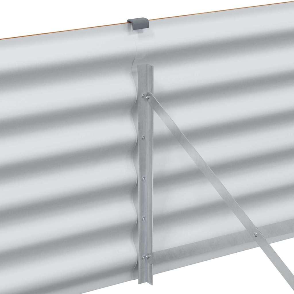 vidaXL Υπερυψωμένη Ζαρντινιέρα 195 x 50 x 36 εκ. Επικαλυμμένος Χάλυβας