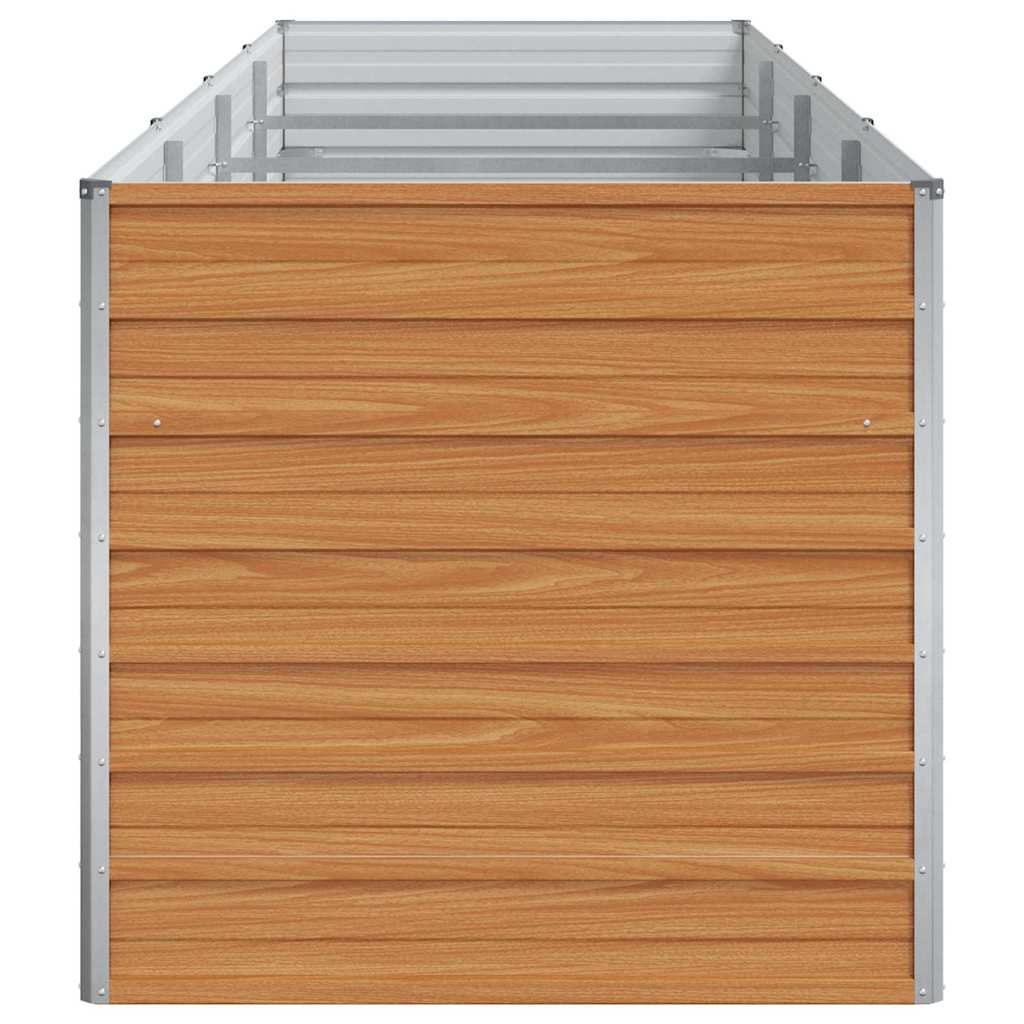 vidaXL Υπερυψωμένη Ζαρντινιέρα Ανοιχτό καφέ 320 x 80 x 77 cm