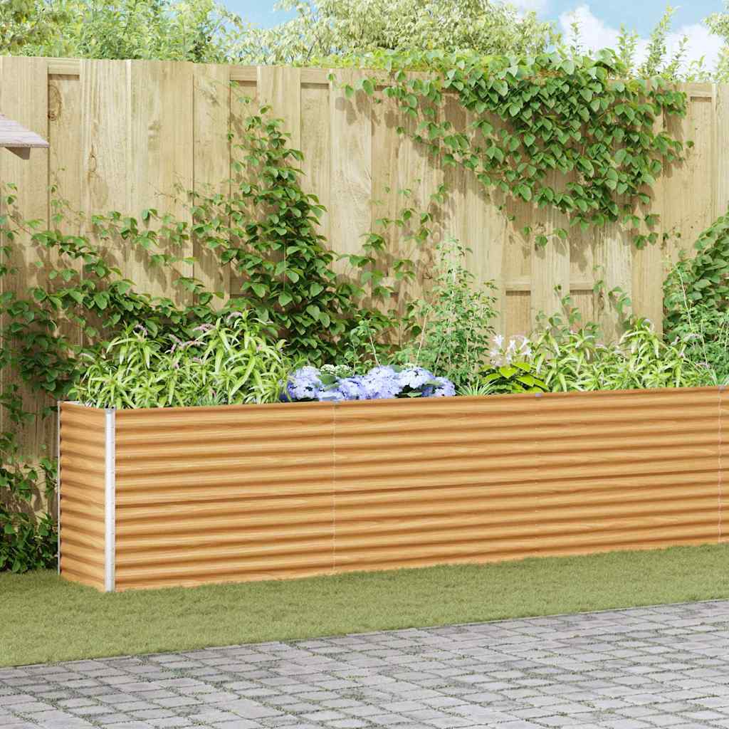 vidaXL Υπερυψωμένη Ζαρντινιέρα 582 x 50 x 68 εκ. Επικαλυμμένος Χάλυβας