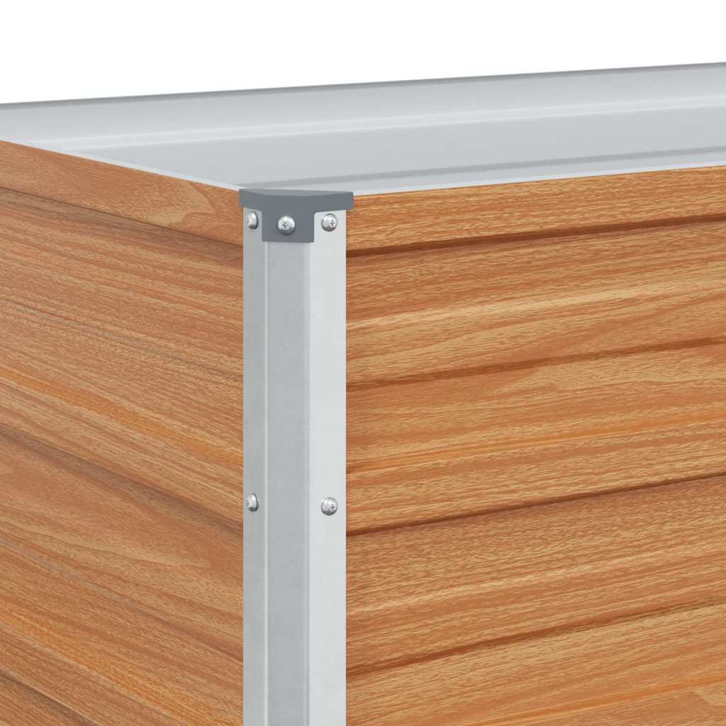 vidaXL Υπερυψωμένη Ζαρντινιέρα Ανοιχτό καφέ 160 x 40 x 45 cm