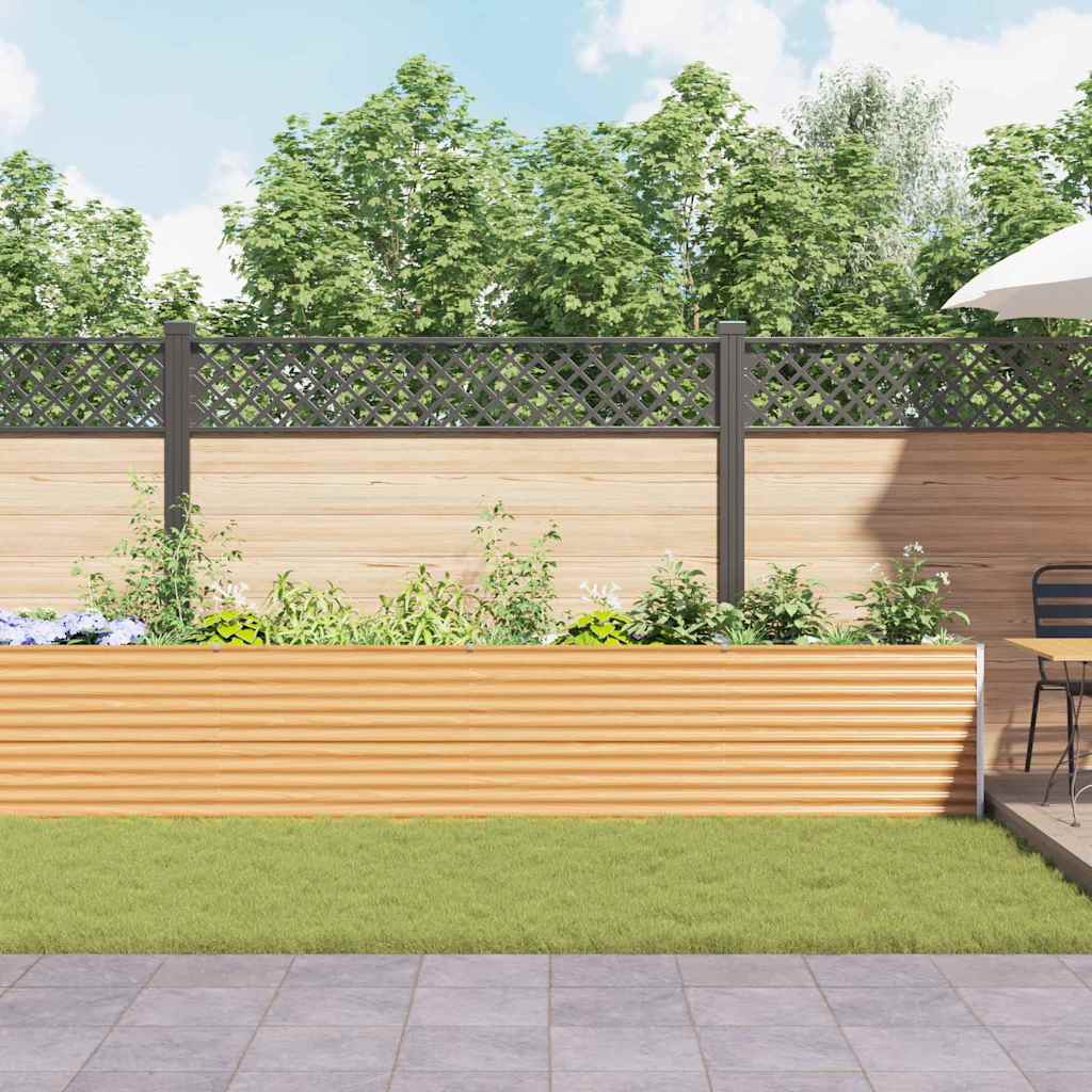 vidaXL Υπερυψωμένη Ζαρντινιέρα 485 x 50 x 68 εκ. Επικαλυμμένος Χάλυβας