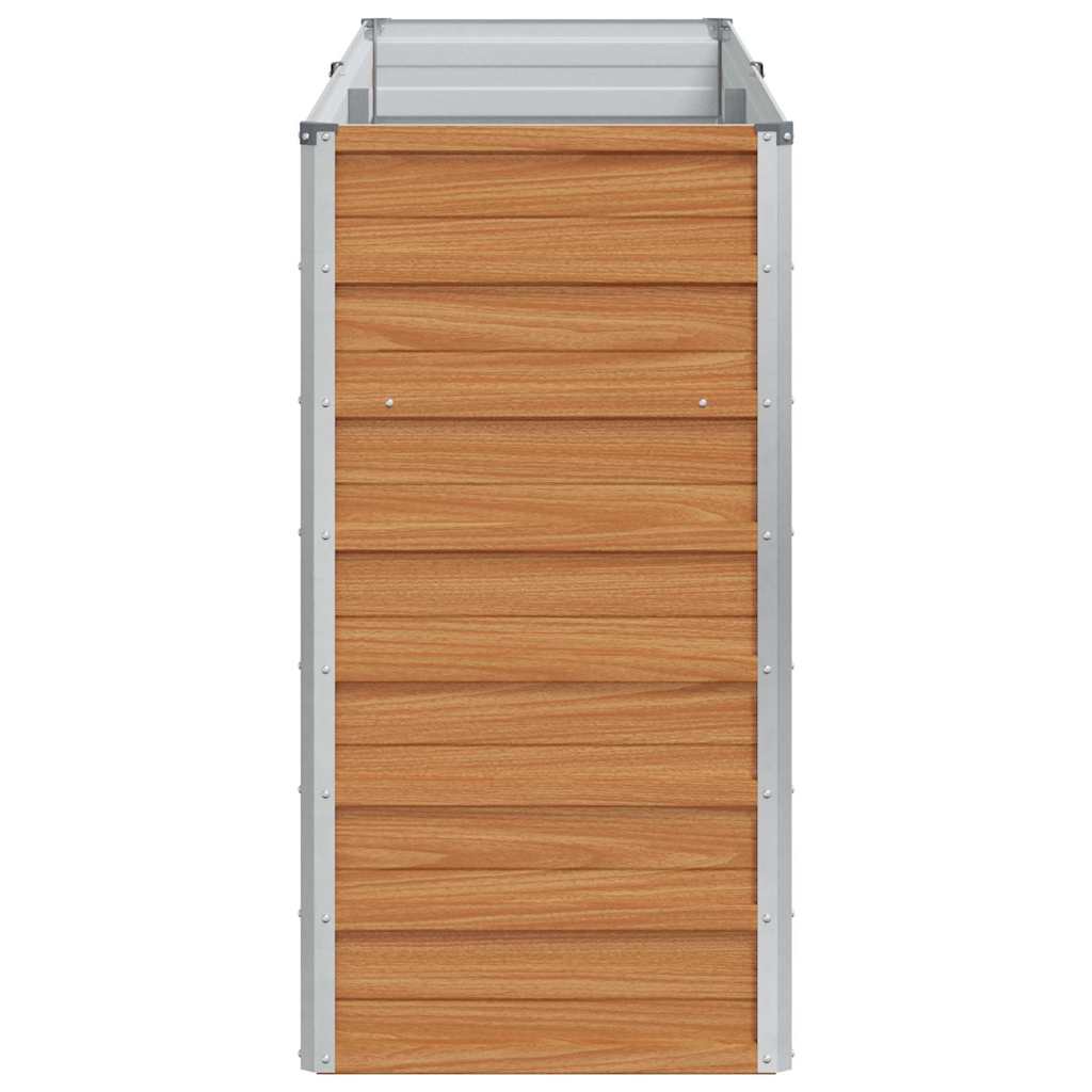 vidaXL Υπερυψωμένη Ζαρντινιέρα Ανοιχτό καφέ 160 x 40 x 77 cm
