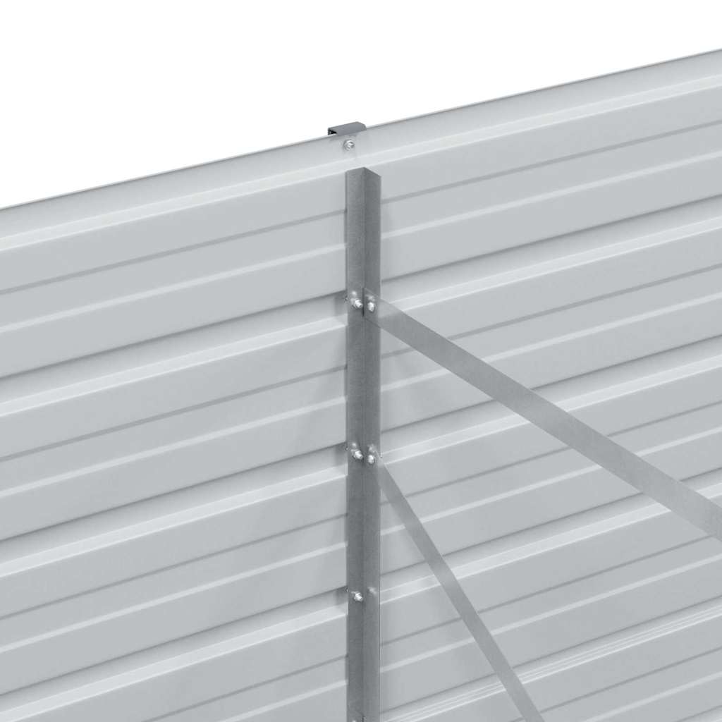 vidaXL Υπερυψωμένη Ζαρντινιέρα Ανοιχτό καφέ 400 x 80 x 77 cm