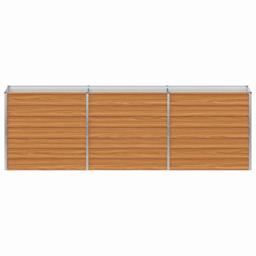 vidaXL Υπερυψωμένη Ζαρντινιέρα Ανοιχτό καφέ 240 x 40 x 77 cm