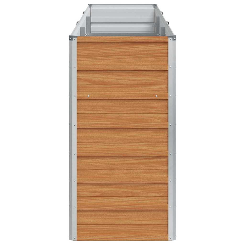 vidaXL Υπερυψωμένη Ζαρντινιέρα Ανοιχτό καφέ 240 x 40 x 77 cm