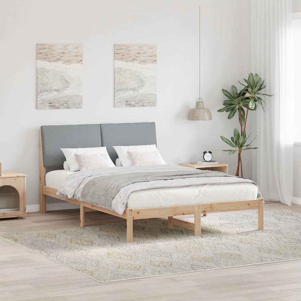 vidaXL Σκελετός Κρεβατιού Καφέ και ανοιχτό γκρι 160 x 200 cm