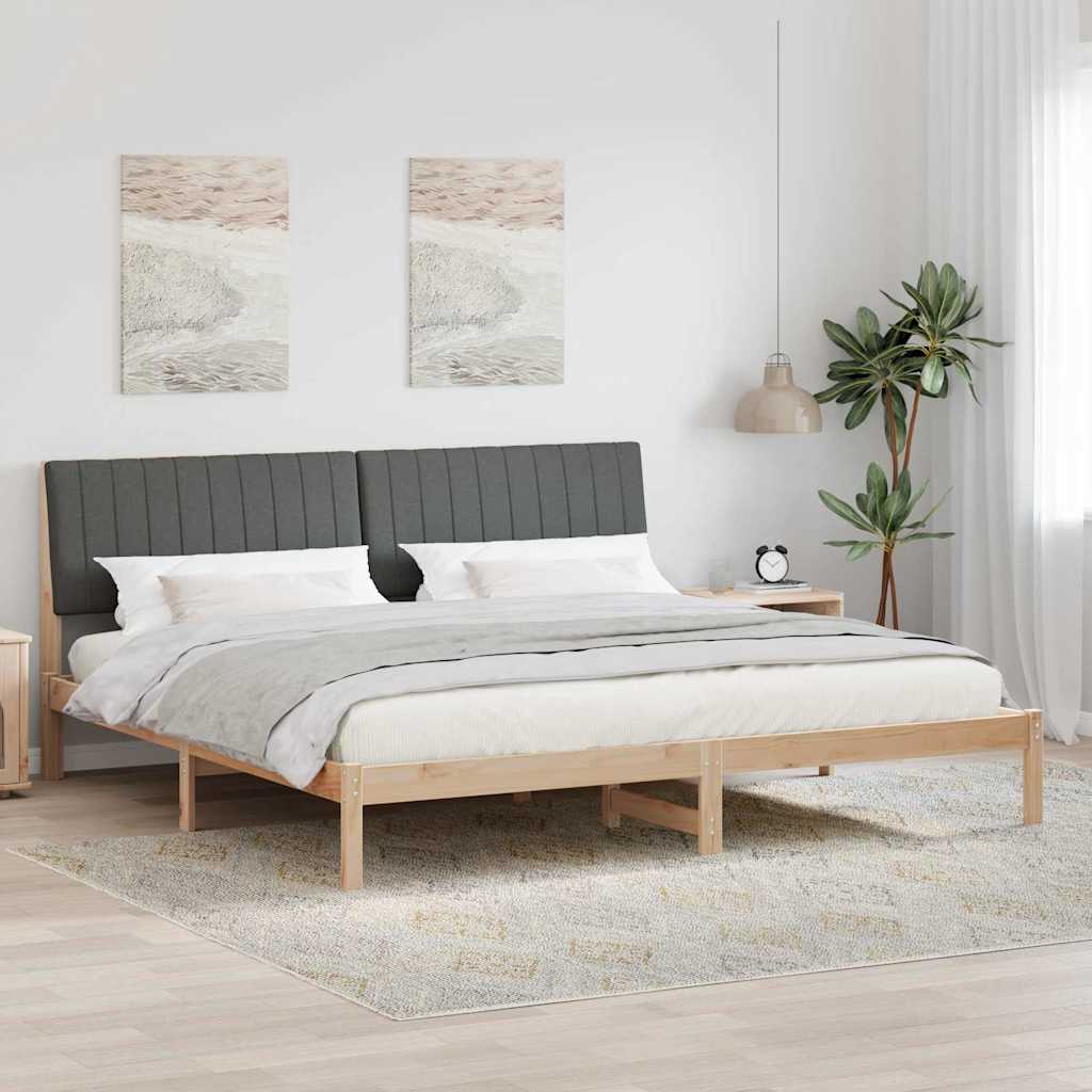 vidaXL Σκελετός Κρεβατιού Καφέ 200 x 200 cm Στερεά ξυλεία πεύκου