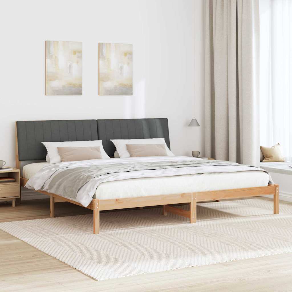 vidaXL Σκελετός Κρεβατιού Καφέ 200 x 200 cm Στερεά ξυλεία πεύκου