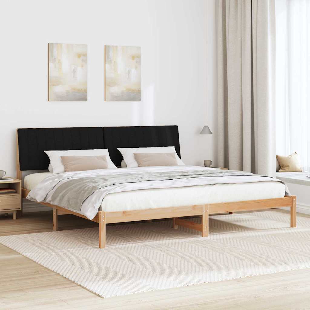 vidaXL Σκελετός Κρεβατιού Καφέ 200 x 200 cm Στερεά ξυλεία πεύκου