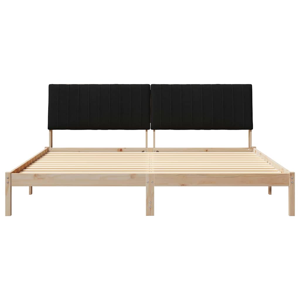 vidaXL Σκελετός Κρεβατιού Καφέ 200 x 200 cm Στερεά ξυλεία πεύκου