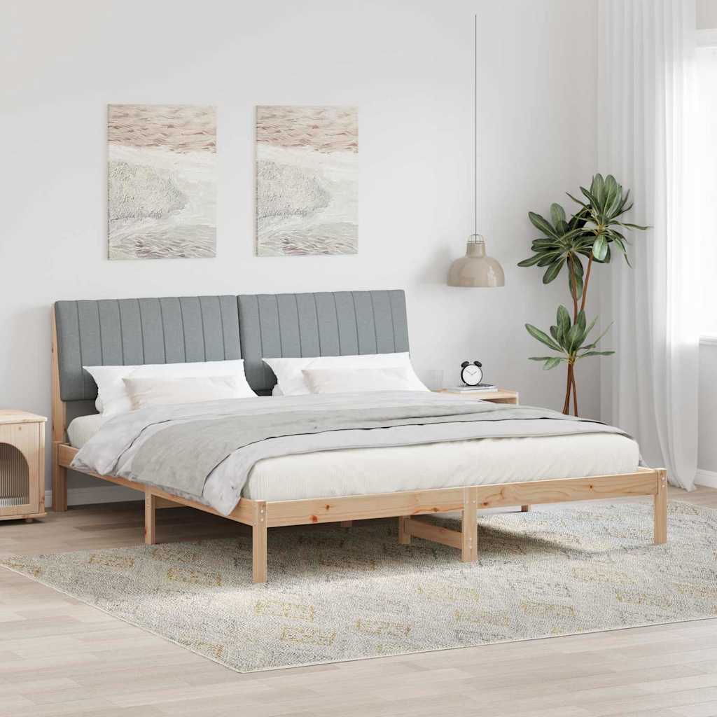 vidaXL Σκελετός Κρεβατιού Καφέ 180 x 200 cm Στερεά ξυλεία πεύκου