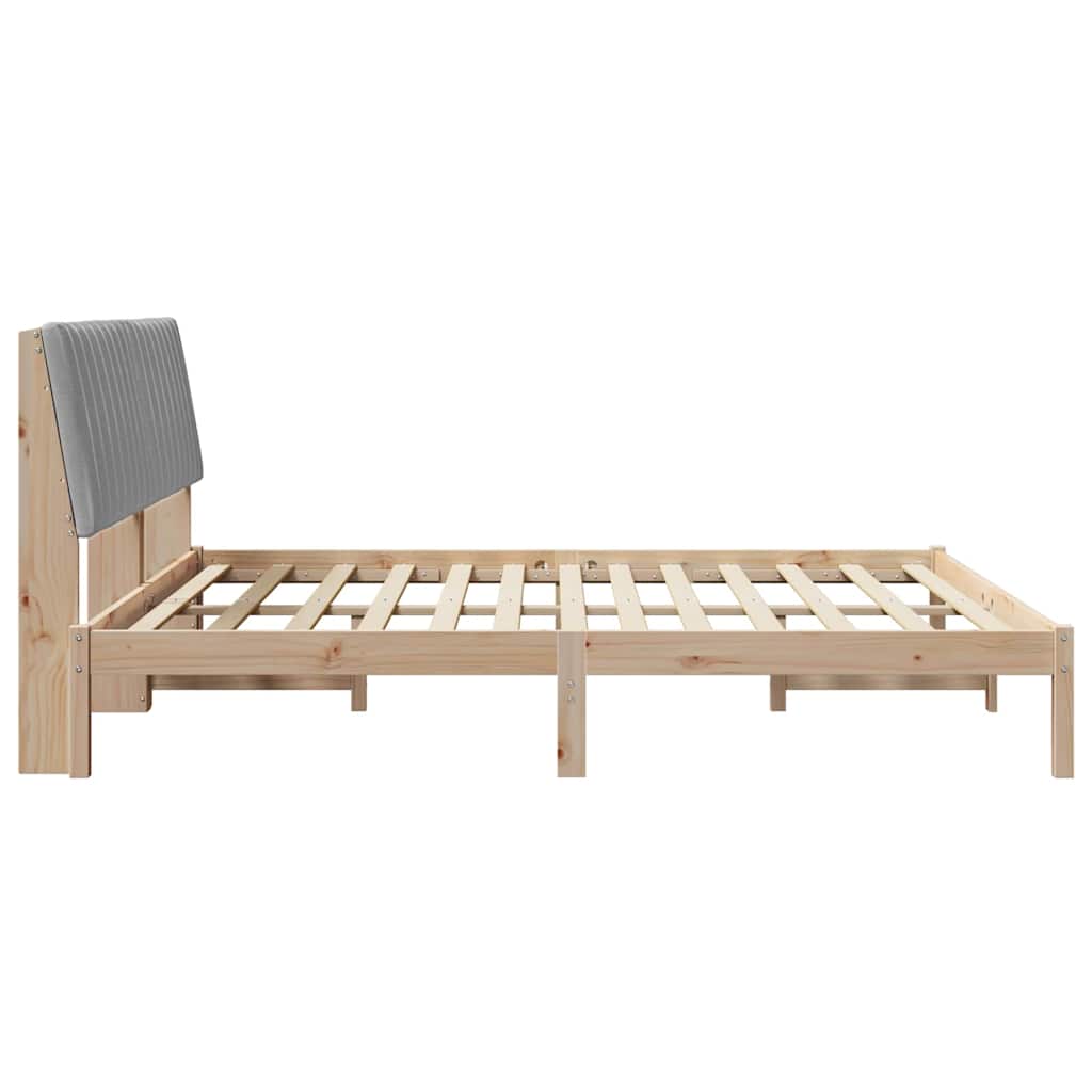vidaXL Σκελετός Κρεβατιού Καφέ 180 x 200 cm Στερεά ξυλεία πεύκου