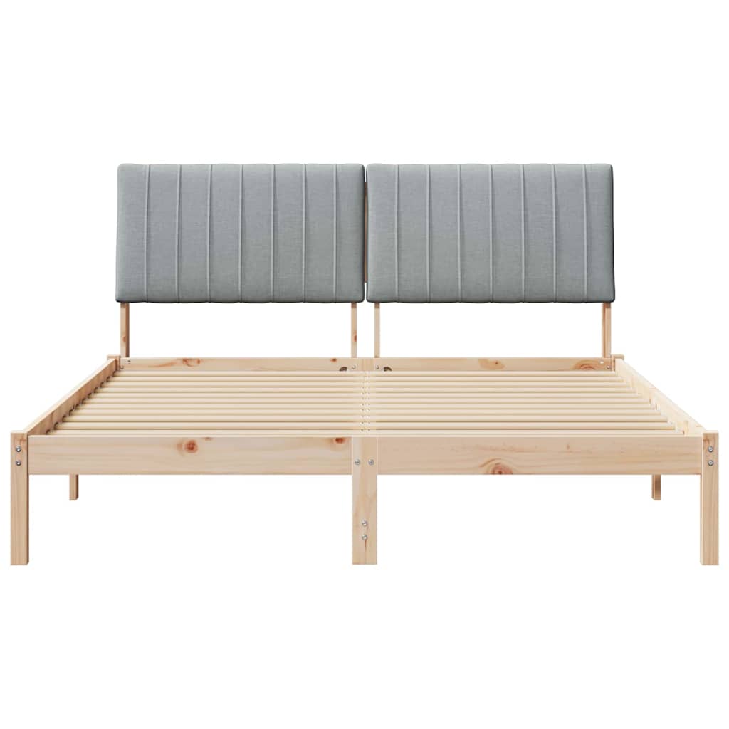 vidaXL Σκελετός Κρεβατιού Καφέ 160 x 200 cm Στερεά ξυλεία πεύκου