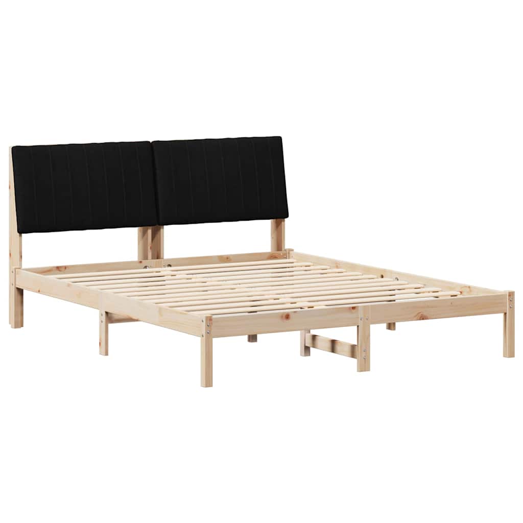 vidaXL Σκελετός Κρεβατιού Καφέ 160 x 200 cm Στερεά ξυλεία πεύκου