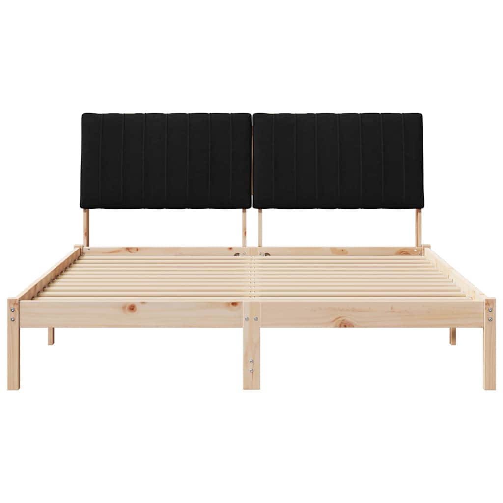 vidaXL Σκελετός Κρεβατιού Καφέ 160 x 200 cm Στερεά ξυλεία πεύκου