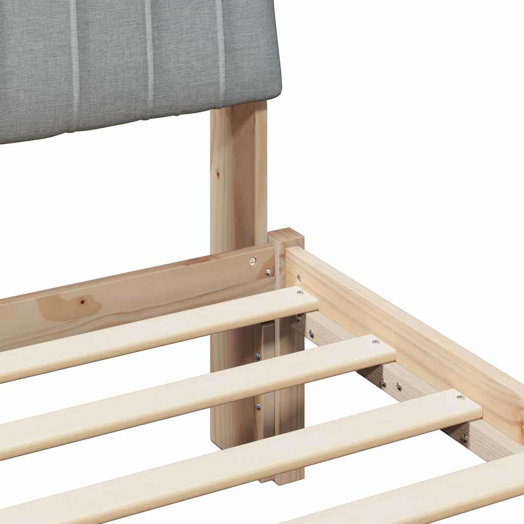 vidaXL Σκελετός Κρεβατιού Καφέ 150 x 200 cm Στερεά ξυλεία πεύκου