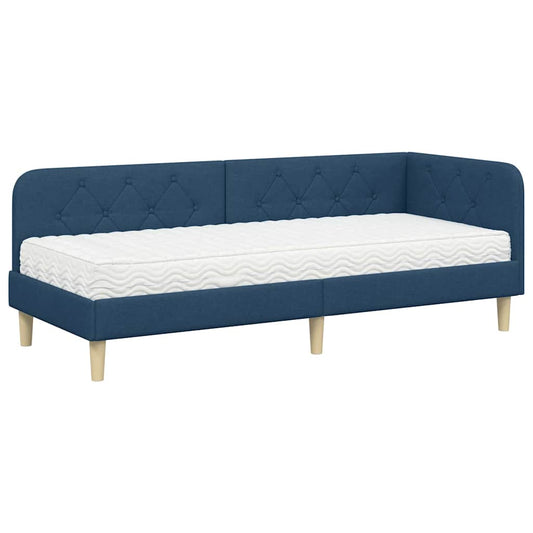vidaXL Κρεβάτι Γωνίας Μπλε 80 x 200 cm ύφασμα