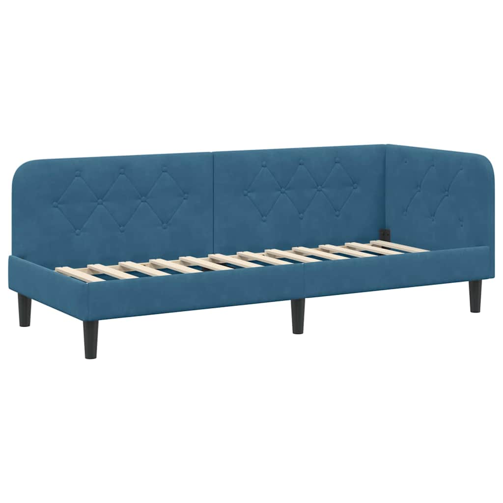 vidaXL Κρεβάτι Γωνίας Μπλε 80 x 200 cm Βελούδο