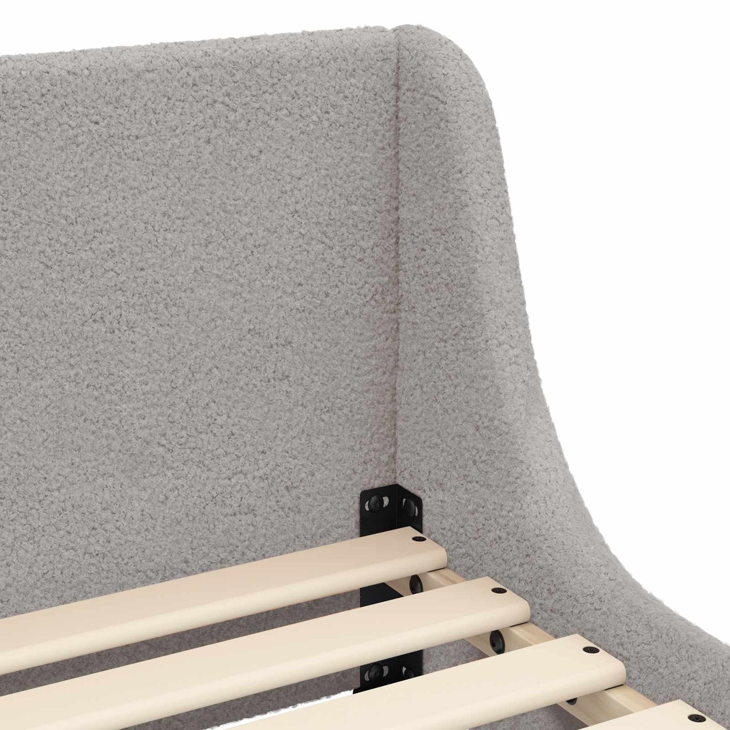 vidaXL Κρεβάτι Παιδικής Κρεβατοκάμαρας με Κεφαλάκι Ανοιχτό γκρι