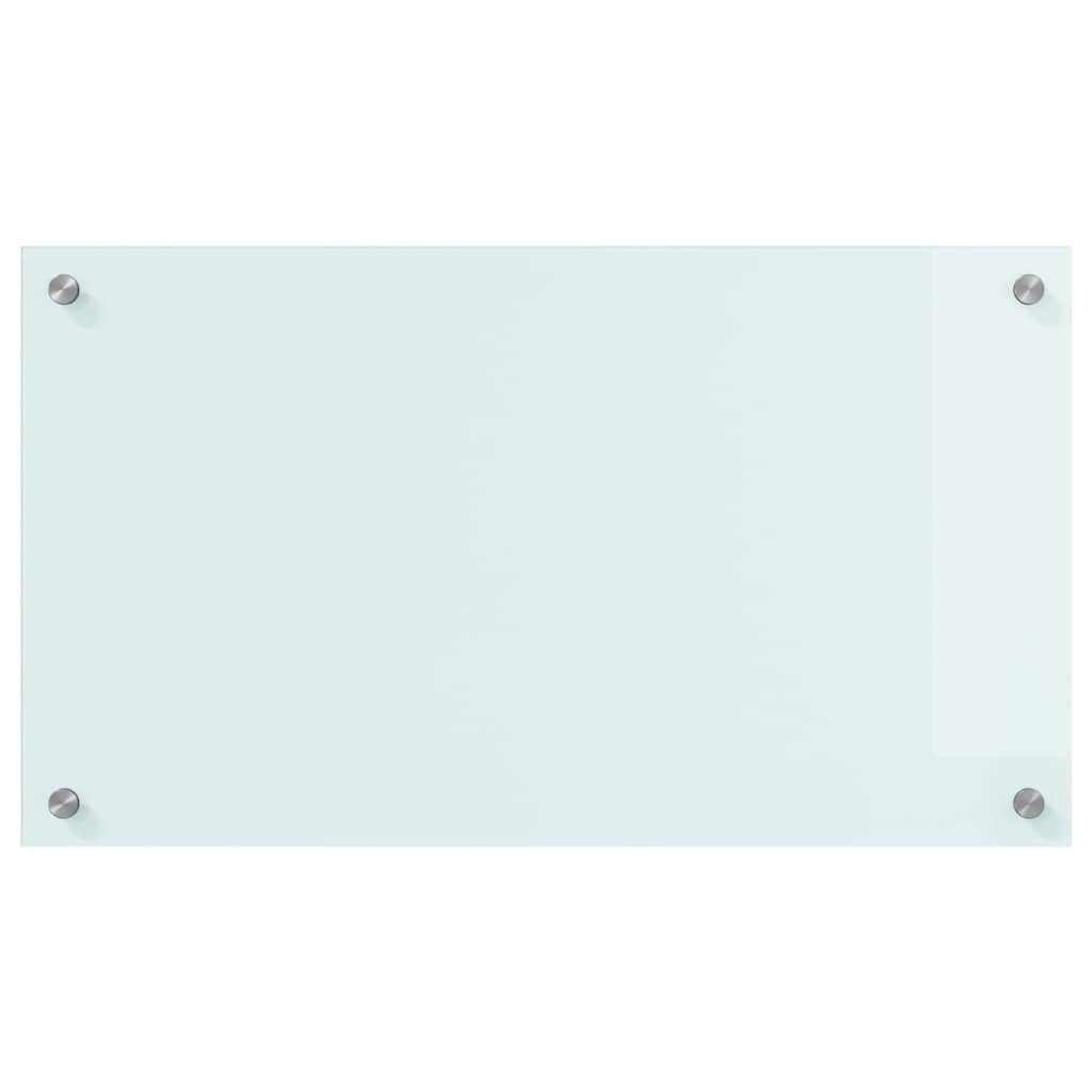 vidaXL Πίσω Πάνελ Κουζίνας Λευκό 70 x 40 cm σκληρυμένο γυαλί
