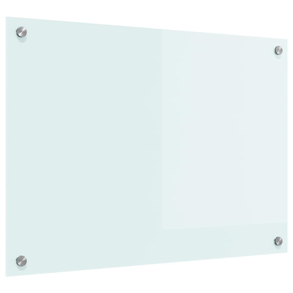 vidaXL Πίσω Πάνελ Κουζίνας Λευκό 70 x 50 cm σκληρυμένο γυαλί