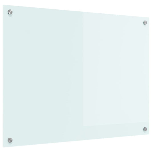 vidaXL Πλάτη κουζίνας Γάλα 80 x 60 cm σκληρυμένο γυαλί
