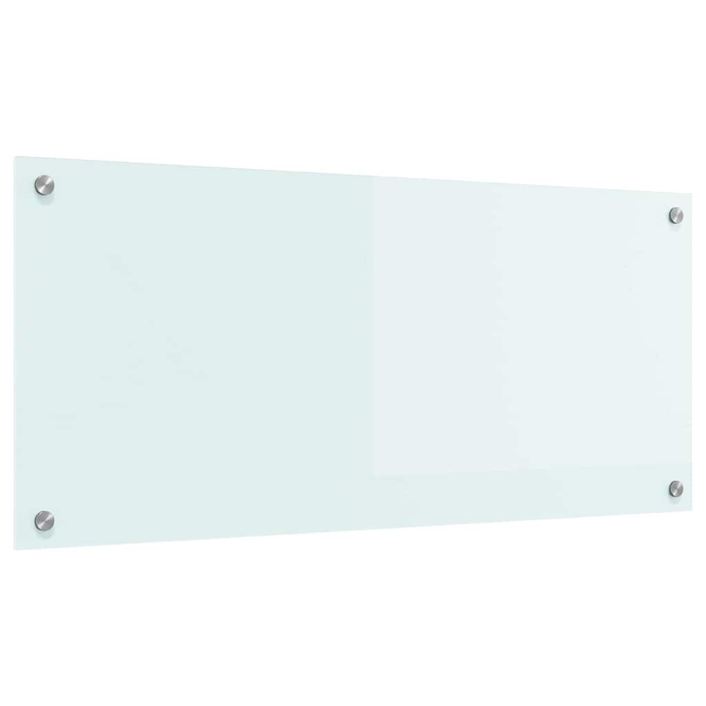 vidaXL Πίσω Πάνελ Κουζίνας Λευκό 90 x 40 cm σκληρυμένο γυαλί