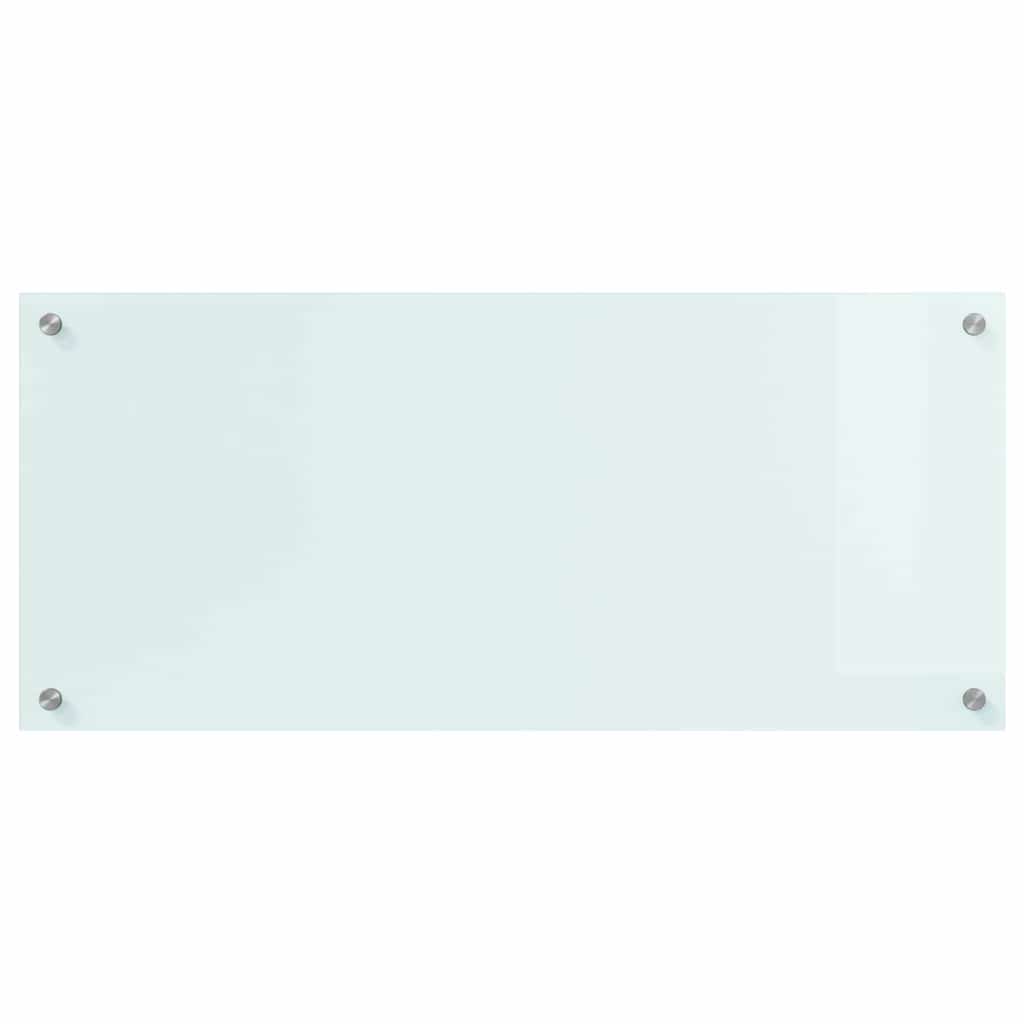 vidaXL Πίσω Πάνελ Κουζίνας Λευκό 90 x 40 cm σκληρυμένο γυαλί