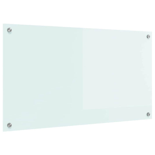 vidaXL Πλάτη κουζίνας Γάλα 90 x 50 cm σκληρυμένο γυαλί